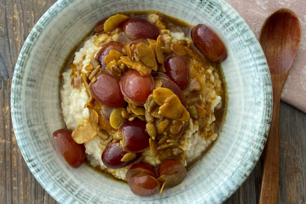 Herbstlicher Rote-Trauben-Couscous