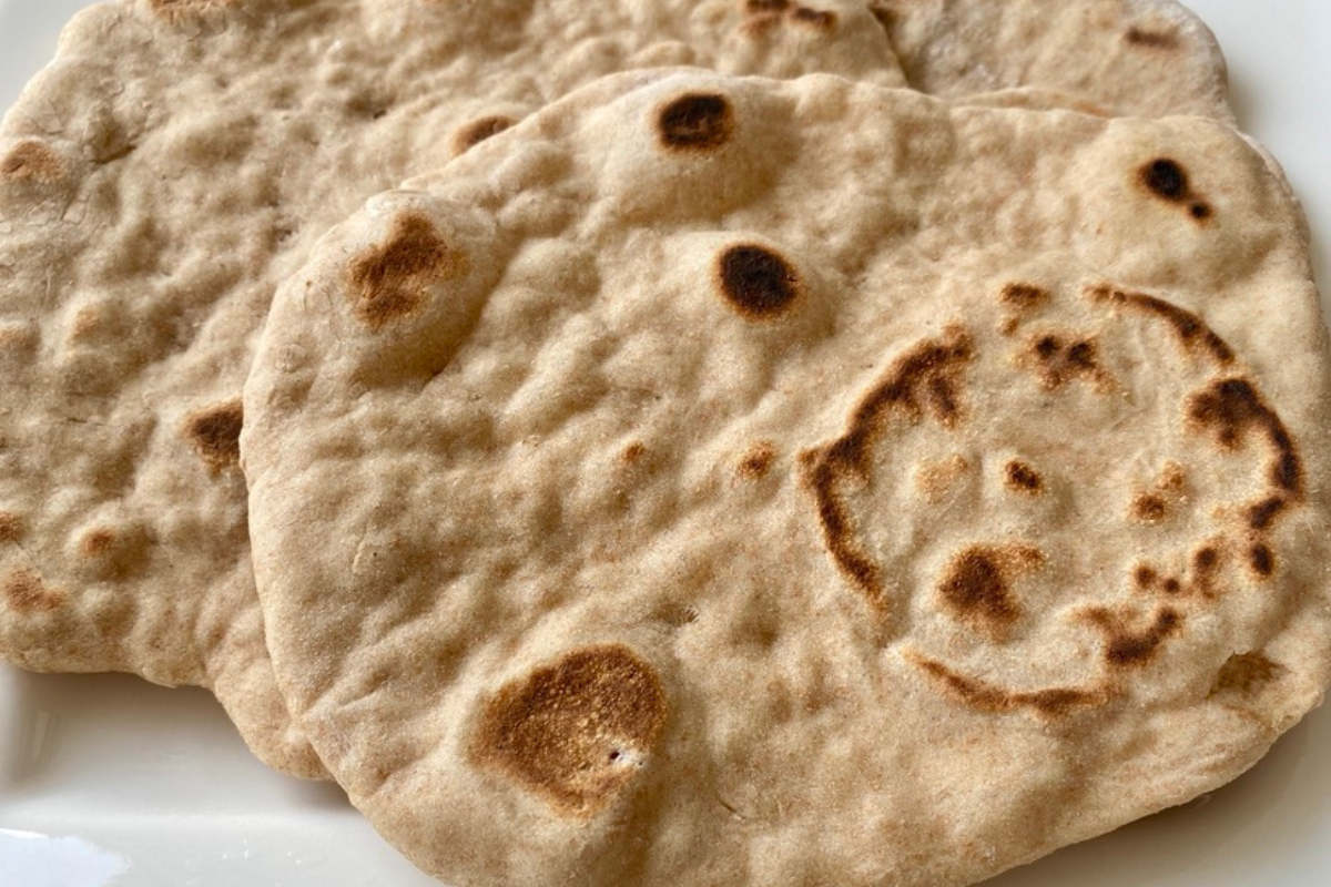 Naan Brot - ayurvedisches Fladenbrot